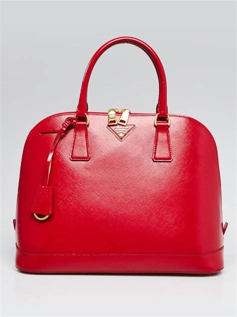 prada saffiano lux rosso vernice review|prada saffiano bag review.